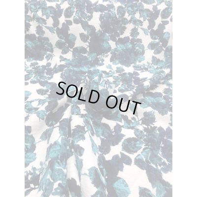 画像2: 生地：花柄膨れ織り（白地×ブルー）