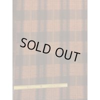 生地：インド綿チェック（オレンジ）