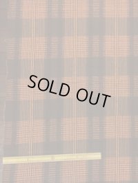 生地：インド綿チェック（オレンジ）