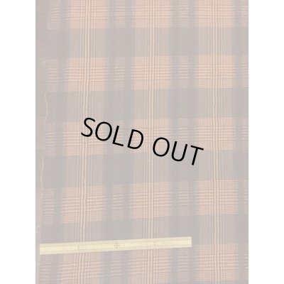 画像1: 生地：インド綿チェック（オレンジ）