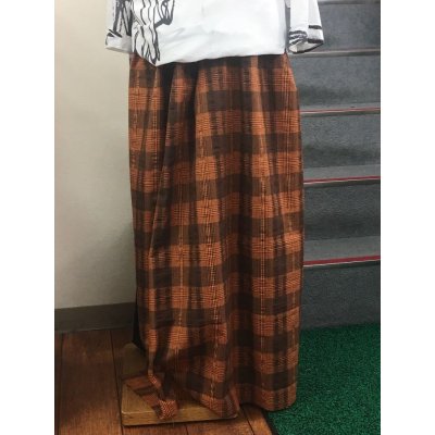 画像6: 生地：インド綿チェック（オレンジ）