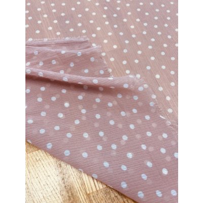画像4: 生地：水玉柄楊柳プリント（くすみピンク／オフ）