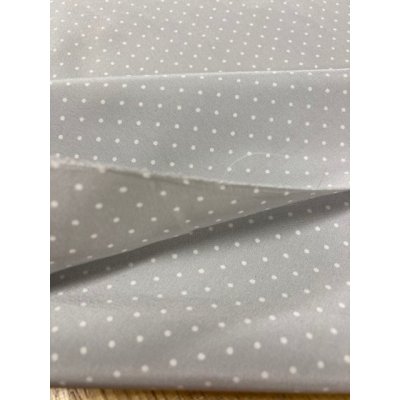 画像4: 生地：ドット柄ポリエステル（グレー／白）