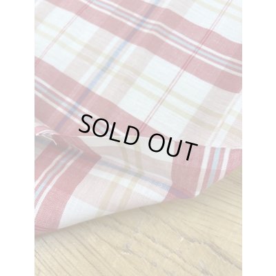 画像4: 生地：チェック柄コットン（赤）