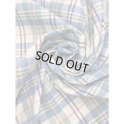 画像6: 生地：チェック柄コットン（青）