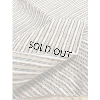 画像4: 生地：綿細ボーダー天竺（ベージュ系）