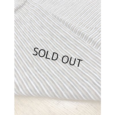 画像5: 生地：綿細ボーダー天竺（ベージュ系）