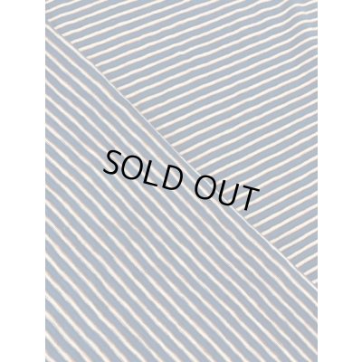 画像3: 生地：綿細ボーダー天竺（ブルー系）