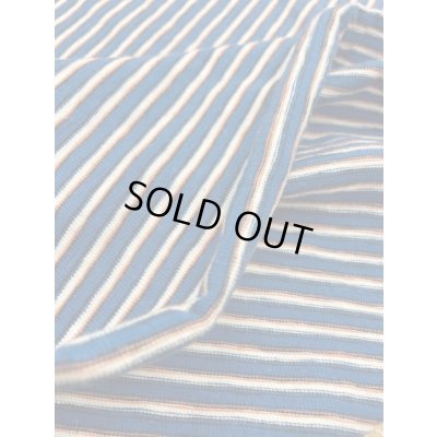 画像4: 生地：綿細ボーダー天竺（ブルー系）