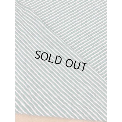 画像3: 生地：綿細ボーダー天竺（グリーン系）