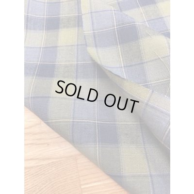 画像4: 生地：チェック柄コットン（黄緑系）