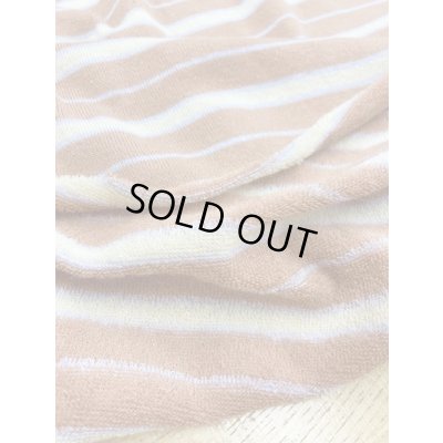 画像4: 生地：ボーダー柄裏パイルニット（ベージュ系）