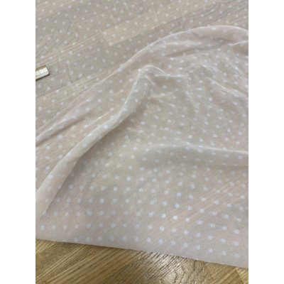 画像4: 生地：水玉柄シフォンジョーゼット（ピンク／白）