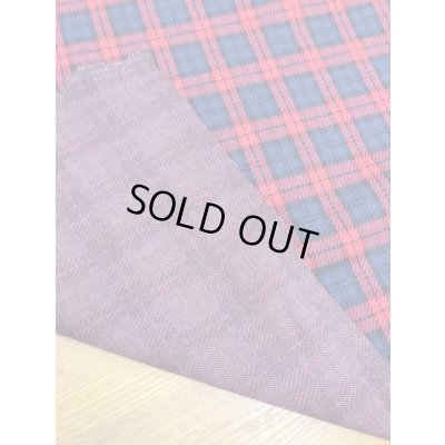 画像3: 生地：チェック柄綿ジャガードニット（赤／紺）