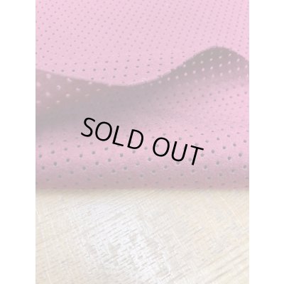 画像4: 生地：合皮レザーパンチング穴あき加工（エンジ）