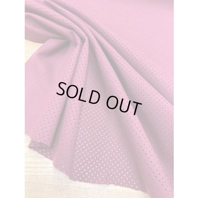 画像6: 生地：合皮レザーパンチング穴あき加工（エンジ）