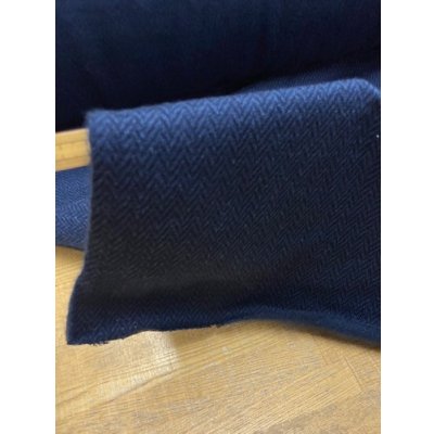 画像5: 生地：ヘリンボーン柄アクリル裏起毛ニット（紺）