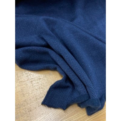 画像6: 生地：ヘリンボーン柄アクリル裏起毛ニット（紺）