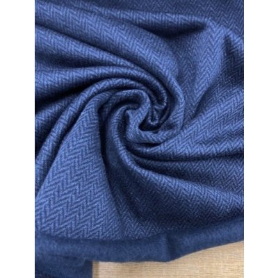 画像7: 生地：ヘリンボーン柄アクリル裏起毛ニット（紺）