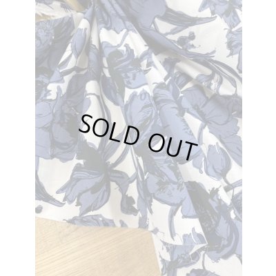 画像5: 生地：ポリエステル100％花柄（グレーネイビー）