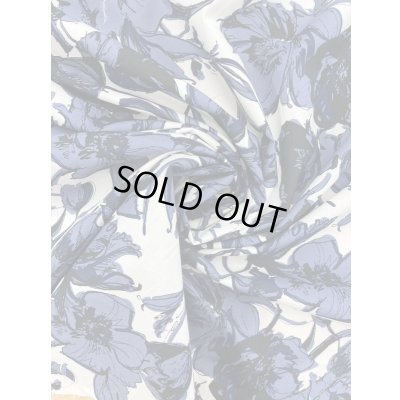 画像6: 生地：ポリエステル100％花柄（グレーネイビー）