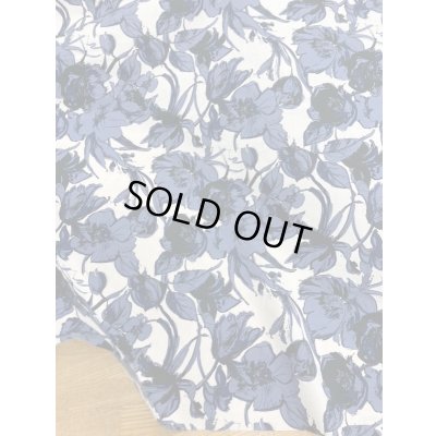 画像7: 生地：ポリエステル100％花柄（グレーネイビー）
