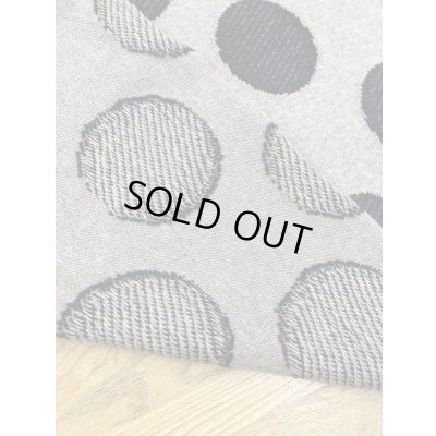 画像3: 生地：綿ポリアクリル水玉ジャガードニット（ベージュ／黒）