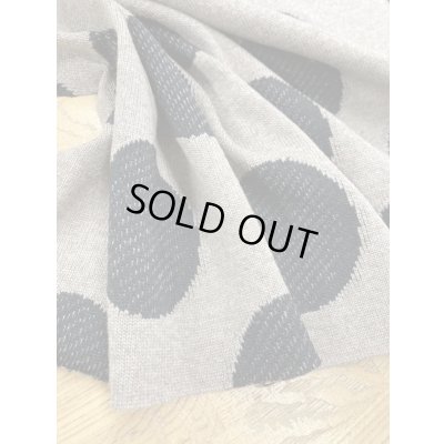 画像5: 生地：綿ポリアクリル水玉ジャガードニット（ベージュ／黒）