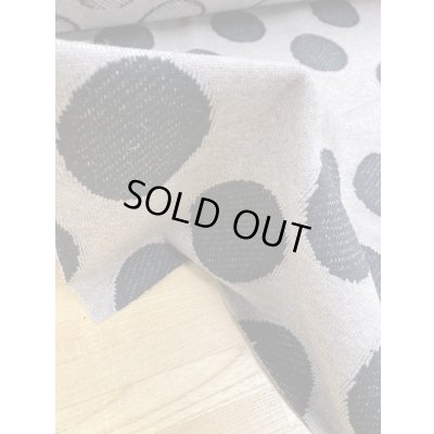 画像6: 生地：綿ポリアクリル水玉ジャガードニット（ベージュ／黒）