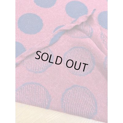 画像3: 生地：綿ポリアクリル水玉ジャガードニット（エンジ／紺）