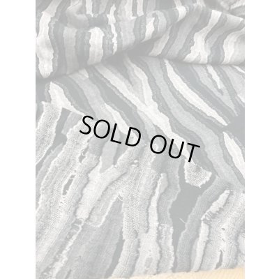 画像3: 生地：木目調ジャガード綿ニット（黒／グレー）