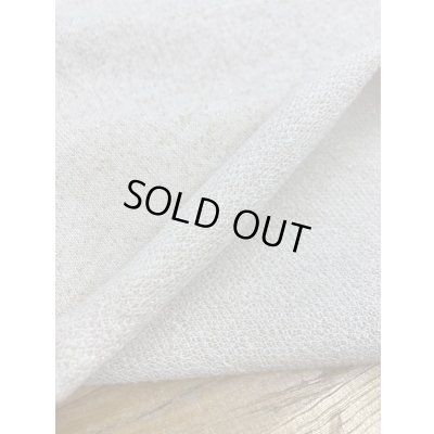 画像4: 生地：先染めラメ入りミニ裏毛ニット（生成／金ラメ）