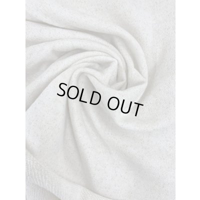 画像6: 生地：先染めラメ入りミニ裏毛ニット（生成／金ラメ）