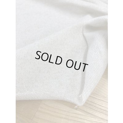 画像7: 生地：先染めラメ入りミニ裏毛ニット（生成／金ラメ）