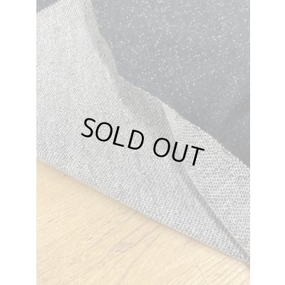 画像4: 生地：先染めラメ入りミニ裏毛ニット（黒／金ラメ）