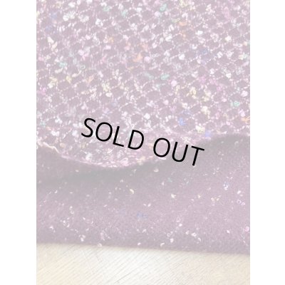 画像3: 生地：ウールポリ混ファンシーツイード（エンジ）