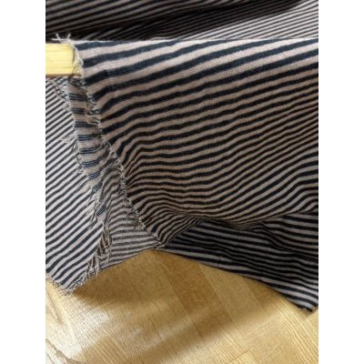 画像4: 生地:ボーダー柄2WAY綿ストレッチニット(茶/黒)