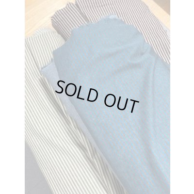 画像7: 生地：ボーダー柄2WAY綿ストレッチニット（ブルー／茶）