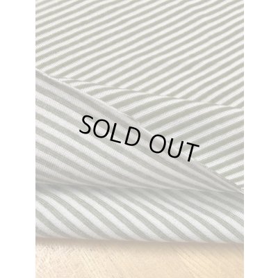 画像4: 生地：ボーダー柄2WAY綿ストレッチニット（ベージュ／カーキ）