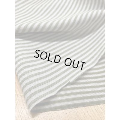 画像5: 生地：ボーダー柄2WAY綿ストレッチニット（ベージュ／カーキ）