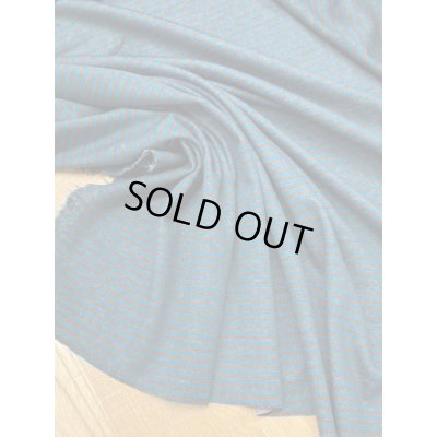 画像4: 生地：ボーダー柄2WAY綿ストレッチニット（ブルー／茶）