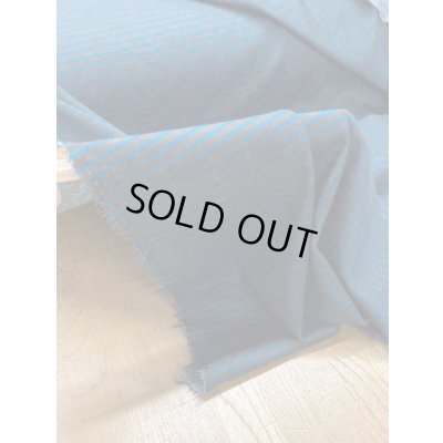 画像5: 生地：ボーダー柄2WAY綿ストレッチニット（ブルー／茶）