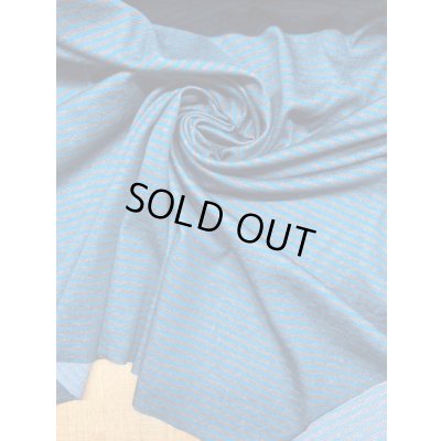 画像6: 生地：ボーダー柄2WAY綿ストレッチニット（ブルー／茶）