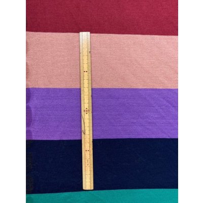 画像3: 生地：シルケット加工マルチ太ボーダー柄綿天竺ニット