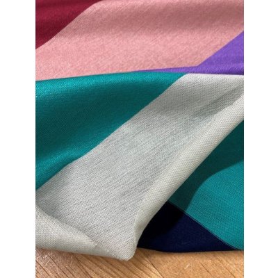 画像5: 生地：シルケット加工マルチ太ボーダー柄綿天竺ニット