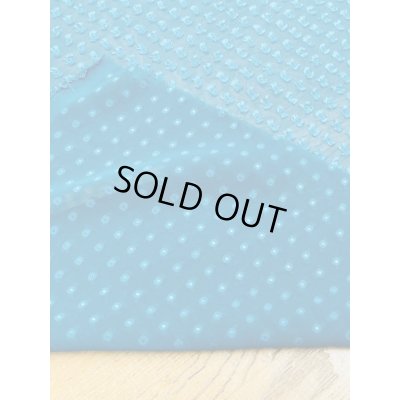 画像3: 生地：ドット柄カットシフォンポリエステル（ターコイズグリーン）