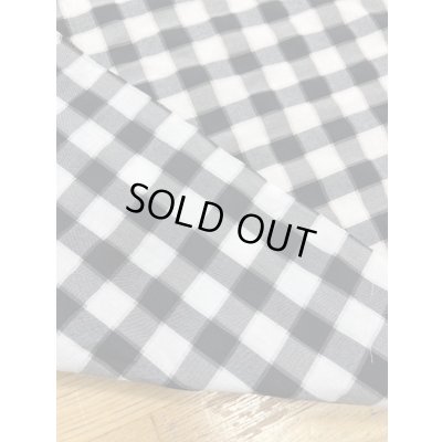 画像3: 生地：チェックコットン100％（黒／白）