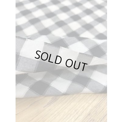 画像4: 生地：チェックコットン100％（黒／白）