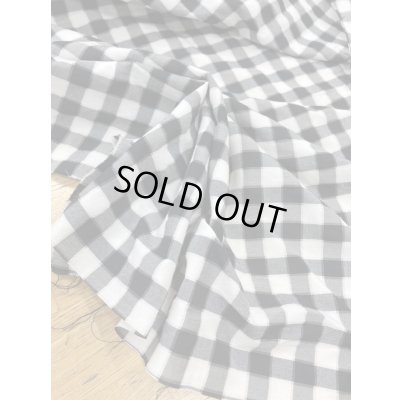 画像5: 生地：チェックコットン100％（黒／白）