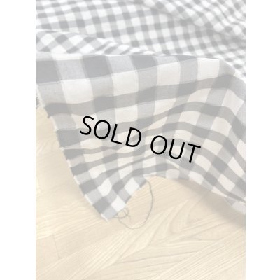 画像6: 生地：チェックコットン100％（黒／白）